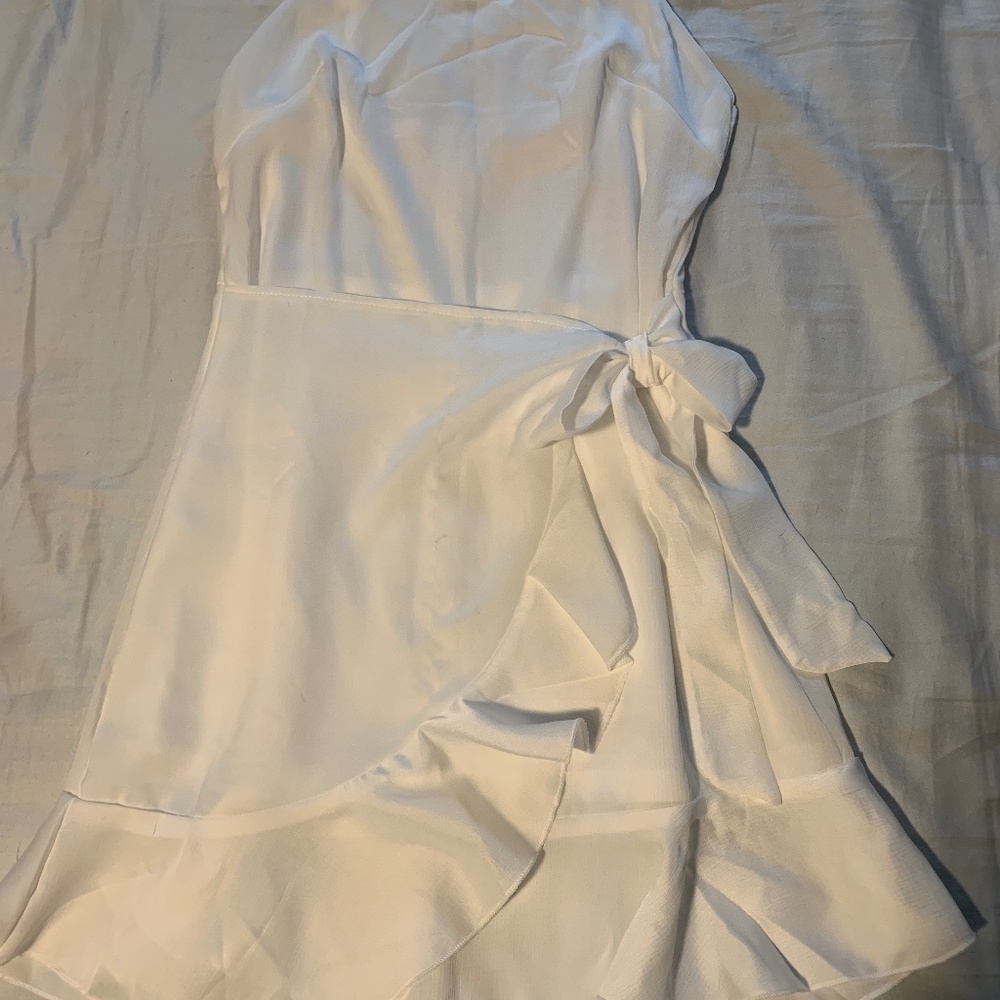 White mini dress